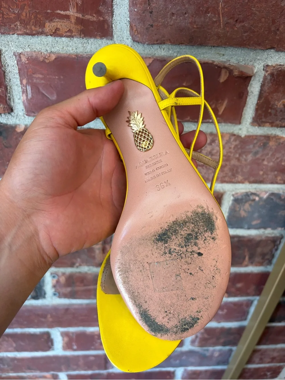Aquazzura bright yellow